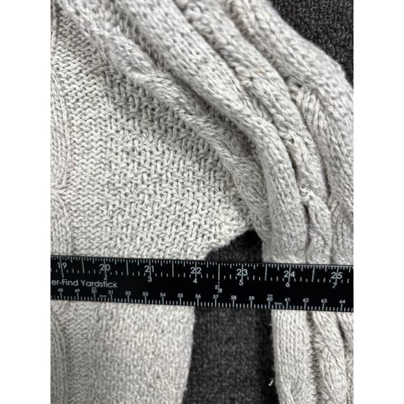 VTG Hunt Club Turtleneck Sweater Womens Size 18W Gray Beige Chunky Cable Knit - Picture 6 of 6